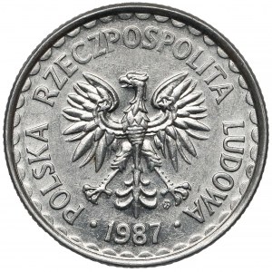 Destrukt 1 złoty 1987 - skrętka