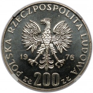 200 złotych 1976 Igrzyska Olimpijskie - proof cameo - PIĘKNE