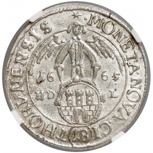 Jan II Kazimierz, Ort Toruń 1665 HDL - menniczy - RZADKI