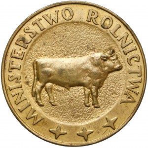 PRL Medal Min. Rolnictwa - I Nagroda Dla Hodowcy Bydła