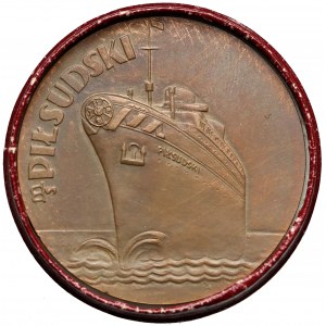 Medal I. podróż statku M/S Piłsudski 1935 r. - Gdynia - Nowy York