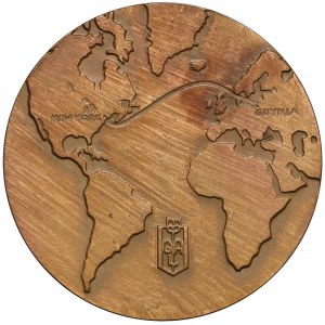Medal I. podróż statku M/S Piłsudski 1935 r. - Gdynia - Nowy York