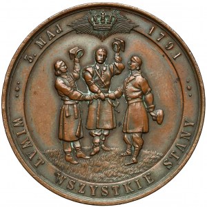 Medal na 100-lecie Konstytucji 3 Maja 1891 - rzadki