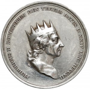 Niemcy, Prusy, Fryderyk Wilhelm II, Medal - śmierć Fryderyka II 1786