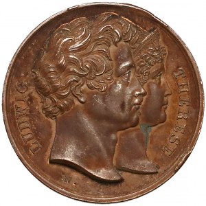 Niemcy, Bawaria, Ludwik I Wittelsbach, Medal na pamiątkę przybycia Pary Królewskiej 1829