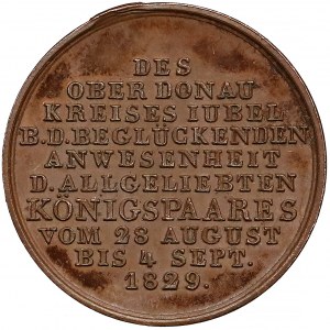 Niemcy, Bawaria, Ludwik I Wittelsbach, Medal na pamiątkę przybycia Pary Królewskiej 1829