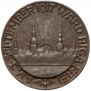 Łotwa, Medal - zajęcie Rygi przez wojska niemieckie 1917