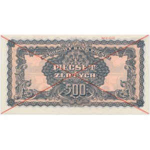 500 złotych 1944 ...owym - WZÓR - AC
