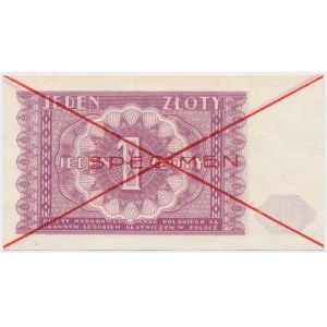 1 złoty 1946 - SPECIMEN