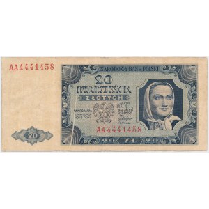20 złotych 1948 - AA