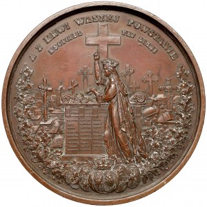 Medal Poległym manifestantom-patriotom 1861 r. - EFEKTOWNY - (Podczaszyński / Dargent)