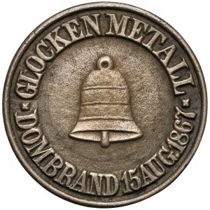 Niemcy, Frankfurt, Medal 1874 - z metalu dzwonów katedry we Frankfurcie