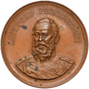 Niemcy, Bawaria, Luitpold Wittelsbach, Medal na pobyt księcia w Norymberdze 1886 (Lauer)