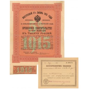 Rosja, Obligacja na 1.000 rubli 1915