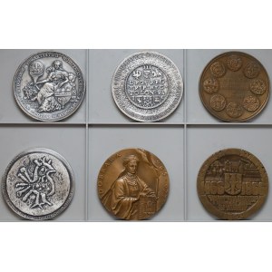 Medale PRL królowie (6szt)