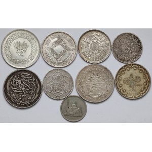 Bliski Wschód, zestaw monet (9szt)