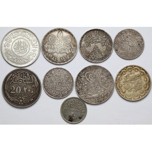 Bliski Wschód, zestaw monet (9szt)