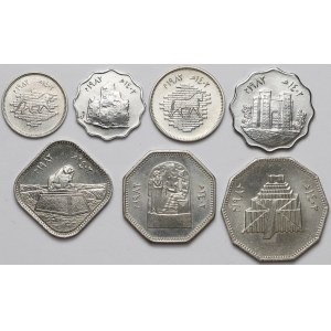 Irak, zestaw monet 1982 r. (7szt)