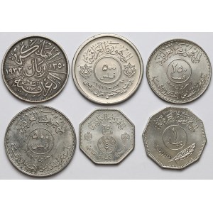 Irak, zestaw monet (6szt)