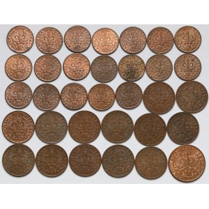 1, 2 i 5 groszy 1937-1939 - mennicze (33szt)