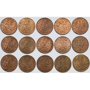 5 groszy 1938 - mennicze (15szt)