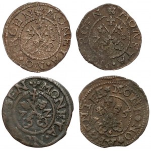 Wolne Miasto Ryga, Szelągi ryskie 1570-1575 (4szt)