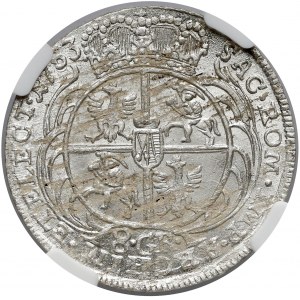 August III Sas, Dwuzłotówka Lipsk 1753 - bez EC - rzadkie popiersie