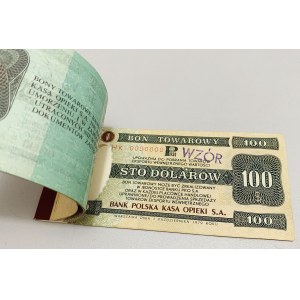 Pewex WZORY - Książeczka 1-100 dolarów 1979