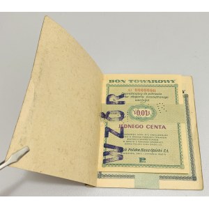 Pewex WZORY - Książeczka 1 cent - 100 dolarów 1960