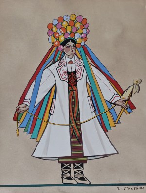 Zofia Stryjeńska (1891-1976), Panna młoda z Wołynia, 1939