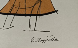 Zofia Stryjeńska (1891-1976), Ślubny strój krakowski i rózgi weselne, 1939