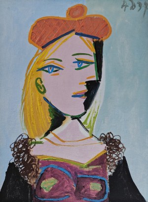 Pablo Picasso (1881-1973), Marie Therese w pomarańczowym berecie