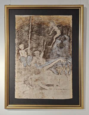 Jan Lebenstein (1930-1999), Kuszenie Św. Antoniego