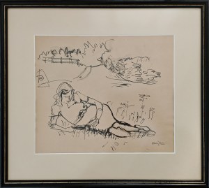 Henryk Hayden (1883-1970), Josette czytająca, 1947