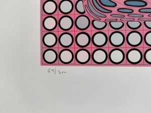 Victor Vasarely (1906-1997), Różowa kompozycja