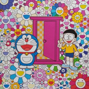 Takashi Murakami (ur. 1962), Anywhere Door (Dokodemo Door) in the Field of Flowers