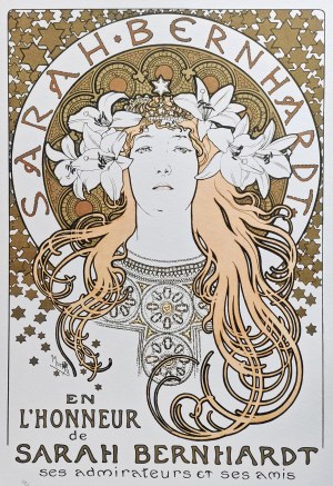 Alfons Mucha (1860-1939), W hołdzie Sarze Bernhardt