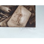 Tadeusz Jackowski (né en 1936), Nature morte avec Lechoń, 1977