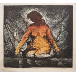 Zygmunt Acedański (1909-1991), Fille avec un chien