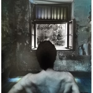 Jan Saudek (1935), Je regarde par la fenêtre, 1989