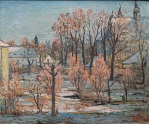 Władysława Lam (1893-1984), Katedra w Oliwie od strony parku, ok.1930
