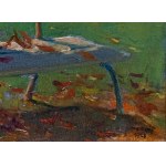 Stanislaw Janowski (?) (1866-1942), Lavička pod kaštanem, 1928