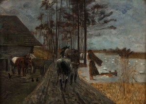 Jacek Malczewski (1854-1929), Polonia - Kędy droga, 1900 (Polonia, Polonia - Pożegnanie, Pożegnanie)