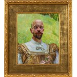 Jacek Malczewski (1854-1929), Autoportret z kwiatem koniczyny, 1909