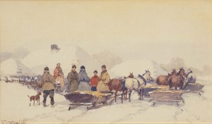 Adam Setkowicz (1876-1945), Spotkanie na drodze
