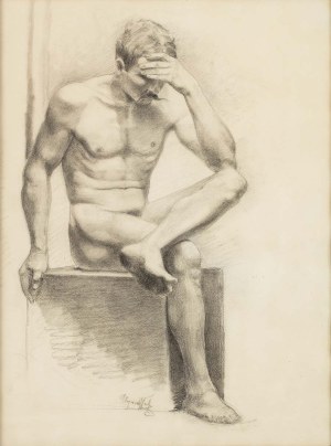 Wojciech Weiss (1875-1950), Studium mężczyzny, 1893