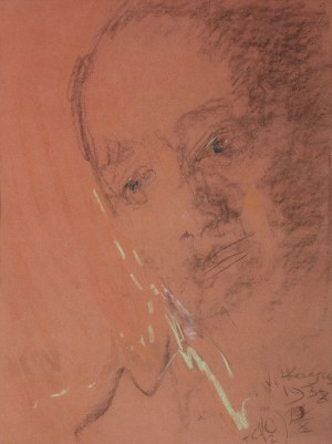 Stanisław Ignacy Witkiewicz (1885-1939) (Witkacy), Portret mężczyzny, 1938