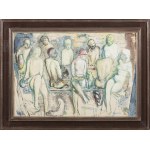 Leopold Gottlieb (1879-1934), In the bathhouse, circa 1930.