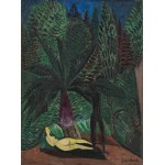 Józef Hecht (1891-1951), Akt pod drzewami, ok. 1924