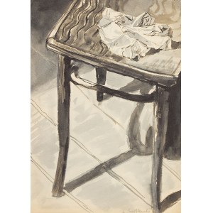 Andrzej Wróblewski (1927-1957), Still Life on a Chair / Zakopane (Still Life No. 443 / Collective Scene No. 443)